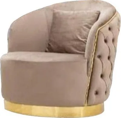 Produktbild von Wohnzimmer Designer Beiger Chesterfield Sessel Polster Möbel Luxus Design JVmoebel