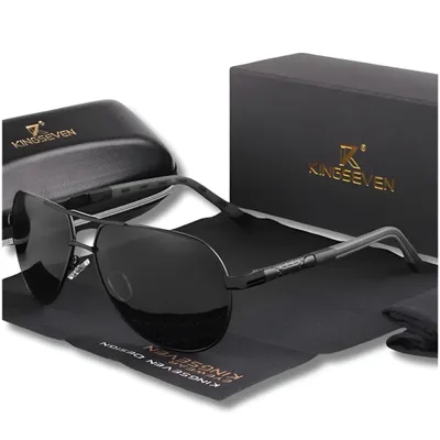 Zdjęcie produktu dla Okulary Przeciwsłoneczne Męskie Kingseven Polaryzacja Uv400 Zestaw + Etui