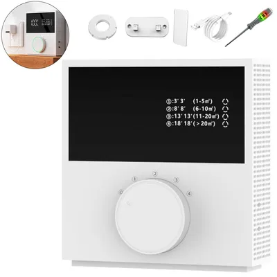 Produktbild von 2-in-1 Wand- und Tischluftreiniger mit USB-aufladbarem Negativ-Ionen-Generator und Aromatherapiefunktion für Zuhause und Haustierbereiche