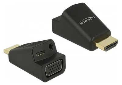 Image de Delock Adapter HDMI-A Stecker > VGA Buchse mit Audio