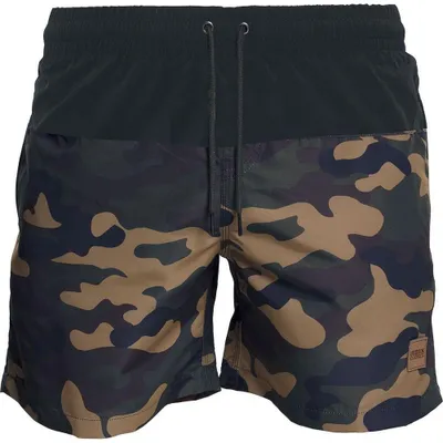 Obrázok produktu pre Urban Classics - Pánske plavecké šortky TN159 (M) (čierne/Hol Camo)