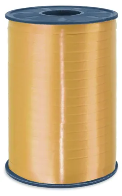 Produktbild von PRÄSENT C.E. PATTBERG Geschenkband Gold, 500 Meter Ringelband 5 mm zum Basteln,