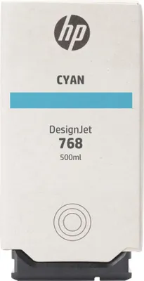 Image de HP Cartouche d’encre DesignJet 768, cyan, 500 ml