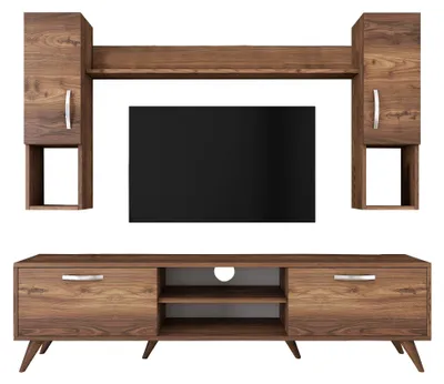 Immagine prodotto di Porta TV in legno "Mezalun" - 180 x 35 x 48 cm - Marrone