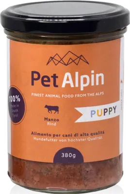 Produktbild von Pet Alpin Welpenfutter Rind - Glutenfreie Hochwertige Ernährung Für Junghunde