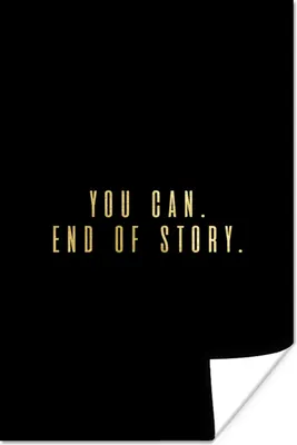 Produktbild von MuchoWow® Poster Zitate - Motivation - Gold 40x60 cm - Plakate für die Wand - Poster Babyzimmer