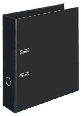 Produktbild von Briefordner Velocolor Classic A4 7cm schwarz Packung mit 6 Stück
