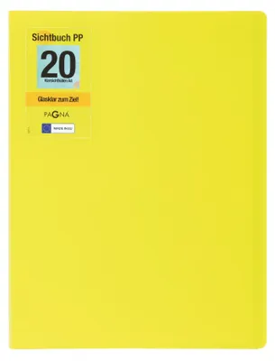 Immagine prodotto di PAGNA 21012-17 PAGNA Sichtbuch "School", DIN A4, mit 20 Hüllen, lindgrün