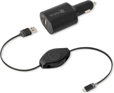 Produktbild von Powerbank ETPB2CM5 mit einziehbarem Kabel für Smartphones und USB-Geräte