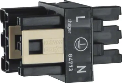 Produktbild von Hager G4773 - Schwarz - IP20 - 10 Stück(e)