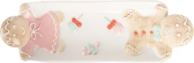Image de Clayre & Eef Décoration Coupe 30x10x5 cm Blanc Céramique