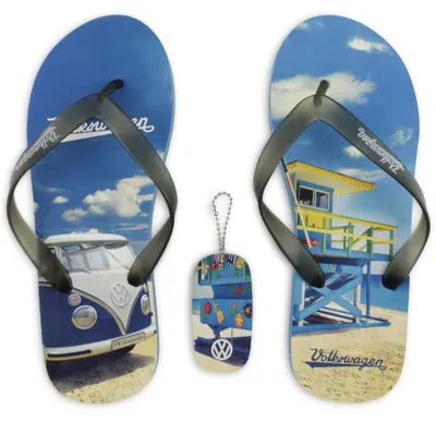 Produktbild von BRISA VW Collection - T1 Bulli Bus Zehentrenner Sandalen Herren Damen