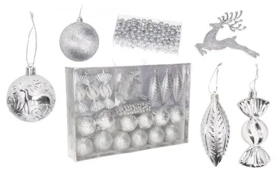 Immagine prodotto di Palline Di Plastica Per L'albero Di Natale - Set Grande Da 25 Pezzi