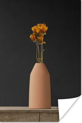 Produktbild von MuchoWow® Poster Blumen - Orange - Stilleben 120x180 cm - Kunstposter