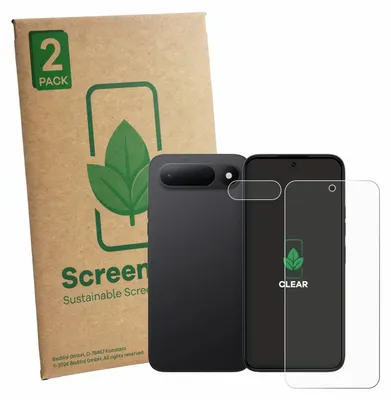 Produktbild von 2x ScreenLeaf Schutzfolie für Tecno Spark 50 5G (Display+Kamera) nachhaltiger Displayschutz Display Schutz Folie Klar Transparent