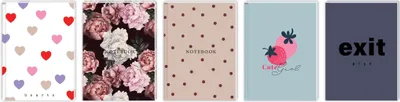 Produktbild von Interdruk 20x Premium-Hardcover-Notizbuch A7 kariert 80 Blatt