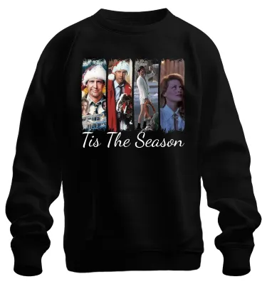 Produktbild von Tis The Season Christmas Vacation Clark Griswold Sweatshirt Pullover, Schwarz, XXL