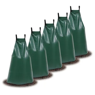 Produktbild von TolleTour Bewässerungsbeutel 5 Stück Baum 75 Liter Bewässerungssack Langzeit aus UV-beständigem PVC