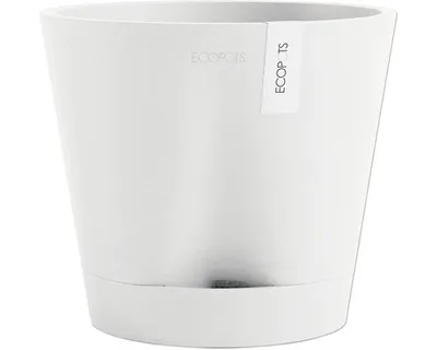 Produktbild von Pflanztopf Ecopots Venice Kunststoff Ø 20 cm H 17,7 cm weiß