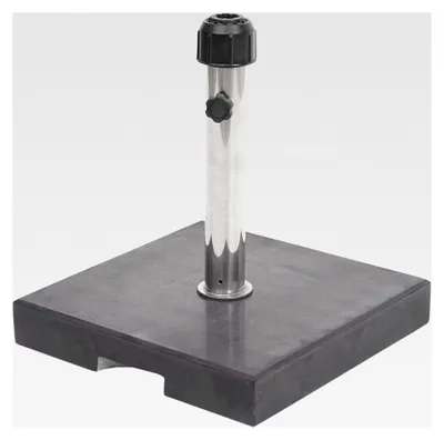 Produktbild von Sonnenschirmständer aus Granit, 24 kg, eckig, schwarz