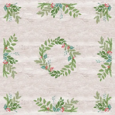 Produktbild von 100x Duni Dunicel® Mitteldecken 84 x 84 cm Winter Greenery