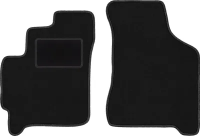 Immagine prodotto di Wielganizator tappetini auto velours anteriori adatto per Kia Carens I (1999-2006, minivan) neri, set 2 pz, con fissaggi