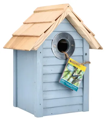 Image de Nichoirs de jardin au style "plage" (bleu) | Maisons pour oiseaux de Bûten Birds