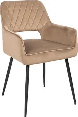 Produktbild von Lera 1V, Stuhl, Gestell schwarz, Bezug taupe