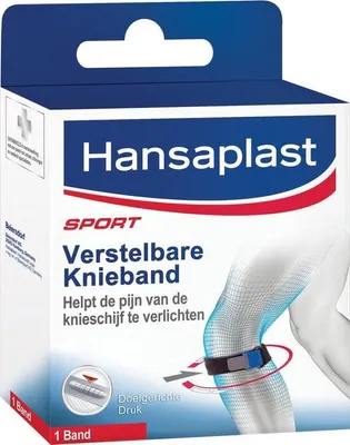 Productafbeelding van Hansaplast Sport knieband verstelbaar (1 stuk)