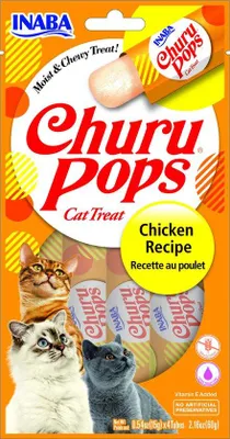 Obrázok produktu pre INABA Churu Pops Chicken - pochúťky pre mačky - 4x15g