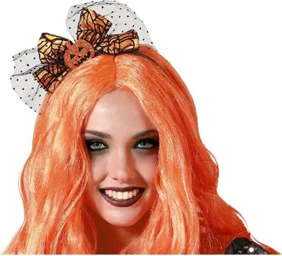 Obrázek produktu pro Atosa Halloween dýňová čelenka Orange Orange One Size