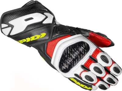 Immagine prodotto di Guanti da moto Spidi Carbo 7, nero/bianco/giallo, 3XL