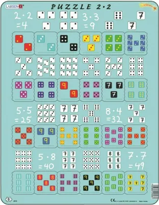 Obrázok produktu pre Násobenie Puzzle s kockami 24 dielikov