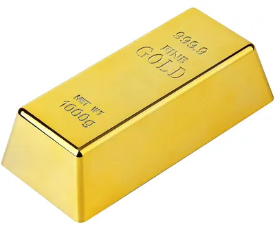 Produktbild von Türstopper/Briefbeschwerer in Form eines Goldbarrens zur Dekoration von Zuhause oder Büro