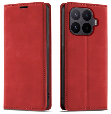 Zdjęcie produktu dla Etui Z Klapką Do Xiaomi 17T Pro Zamykane Magnetyczne Skórzane + Szkło 9H
