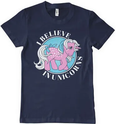 Produktbild von I Believe In Unicorns T-Shirt - Medium - Navy