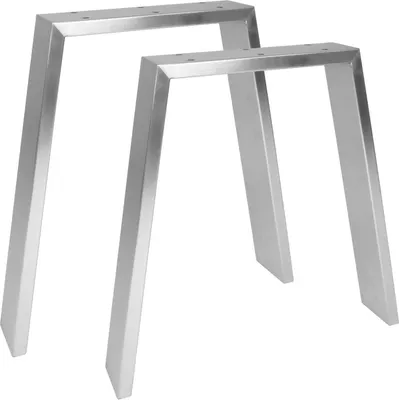 Immagine prodotto di Natural Goods Berlin Mobili corridori CLASSIC, corridori per tavoli, gambe per tavoli, telaio per tavoli, gambe per panche, acciaio inox, L30/40xH42 cm, 2 pezzi