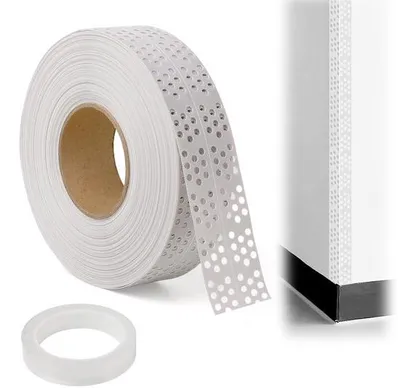 Productafbeelding van GEEKHOM Voegenband, zelfklevend, 5 cm x 60 m, hoekrail voor gipsplaten, naadafdekkape, gipsplaatband, gipskartonband, gipsplaatband, gipsplaatprofiel