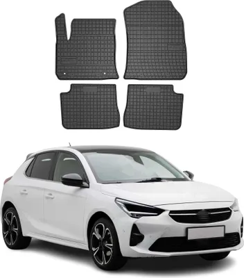 Image de Tapis de Sol pour Opel e-Corsa 2019-2022 Caoutchouc Noir