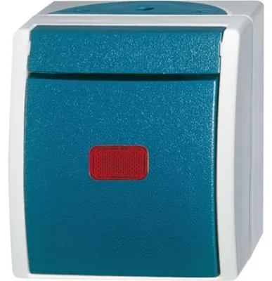 Produktbild von Busch-Jaeger 2CKA001085A1607, Blau, Grün, Grau, Thermoplast, Schraubenlos, Busch-Jaeger, Matte, IP44