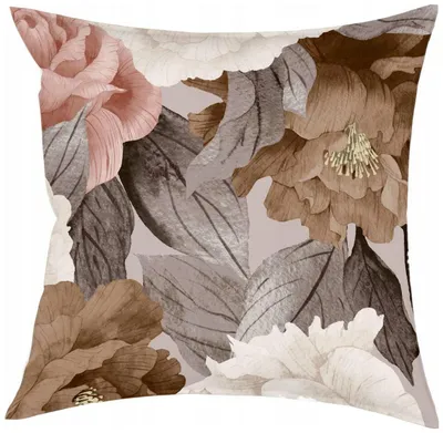 Produktbild von Kortina Kissenbezug 40x40 cm Blumen Beige Rosa