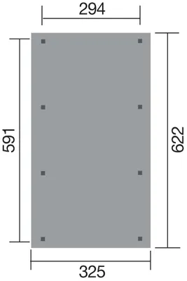 Produktbild von WEKA Carport 609 aus Holz Carport Unterstand Überdachung Flachdach