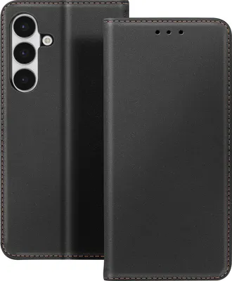 Image de Avizar, Etui Folio Galaxy S25 FE Porte-cartes et fonction support, Noir