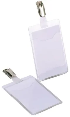 Produktbild von Namensschild mit Clip für Betriebsausweise 90x60mm VE=6x25 Stück
