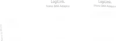 Immagine prodotto di LogiLink Dual SIM Card Adapter - Adapterkit für SIM-Karte