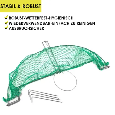 Produktbild von Lebendfalle Netz Vogelfalle Falle Vogel Vögel Umsiedeln Netzfalle Sofort Einsatzbereit Schnell und einfach Vögel fangen Wetterfest Grün Rund mit Netz Petigi