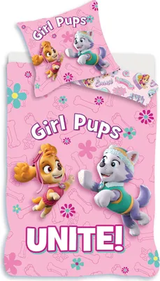 Produktbild von Paw Patrol Kleinkind Bettbezug Skye & Everest Rosa 100 x 135 cm Baumwolle