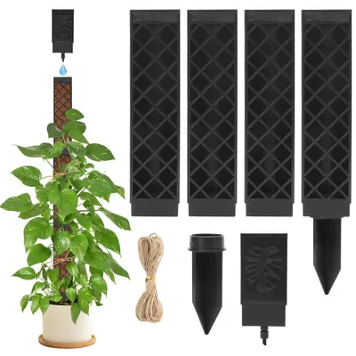 Imagen del producto de Omgoods - Juego de 4 soportes para plantas trepadoras, ideales para Monstera y otros tipos de plantas