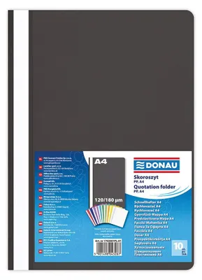 Obrázok produktu pre Rýchlosponky DONAU, čierna farba, 10 kusov