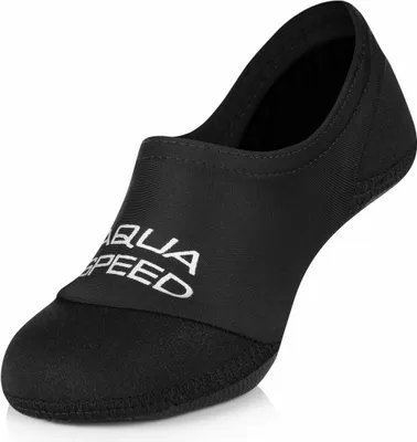 Produktbild von AQUA SPEED Neoprensocken Schwimmsocken Surfschuhe Socken neopren 44/45 schwarz